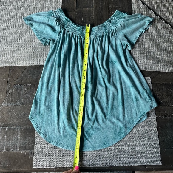 Women's Teal Off-Shoulder Top - Picture 5 of 5